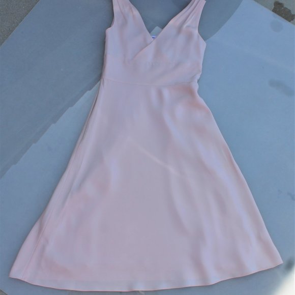 Blush jcrew silk dress RN77388 100% Silk 100% Polyester - Picture 1 of 16
